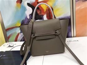 Celine small navy belt gray bag 4587