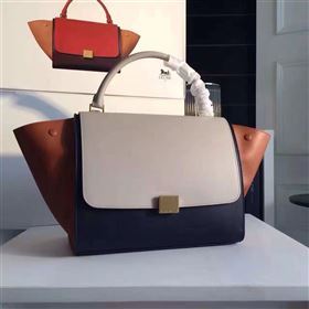 Celine tri-colors cream Trapeze tan bag 4500