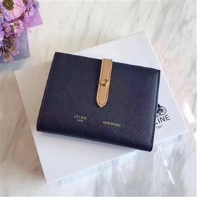 Celine black v wallet tan bag 4522