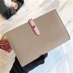 Celine large nude v wallet pink bag 4527