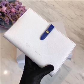 Celine large white v wallet navy bag 4536