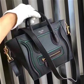 Celine nano black v Boston green bag 4672