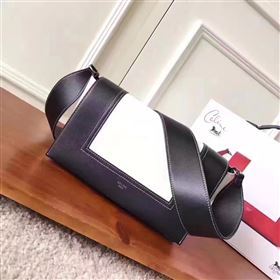 Celine black Frame white bag 4693