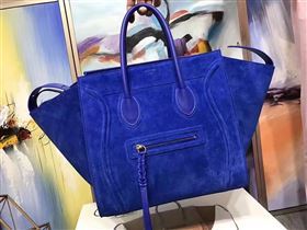 Celine large suede blue Phantom Luggage bag 4623