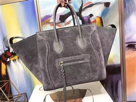 Celine large suede gray Phantom Luggage bag 4624