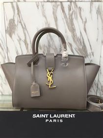 YSL gray small shoulder cabas bag 4746