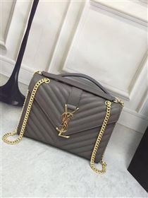 YSL Small gray shoulder College bag 4763