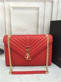 YSL large red shoulder College bag 4767