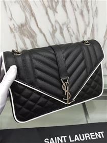 YSL new medium flap black shoulder bag 4786