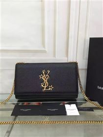 YSL new chain shoulder clutch black bag 4789