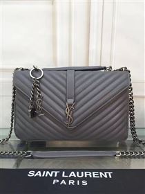 YSL large gray shoulder College bag 4717