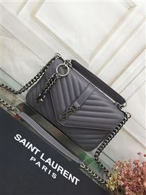 YSL gray small shoulder College bag 4723