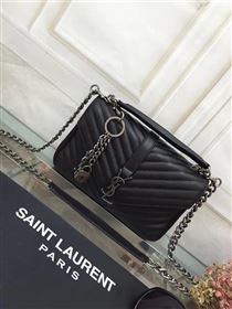 YSL small black shoulder College bag 4724