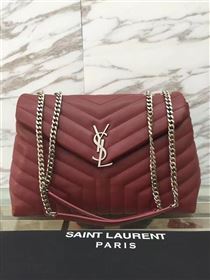 YSL large wine chain shoulder monogram bag 4732