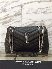 YSL large black chain shoulder monogram bag 4734