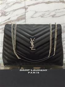 YSL X-large black shoulder monogram bag 4738