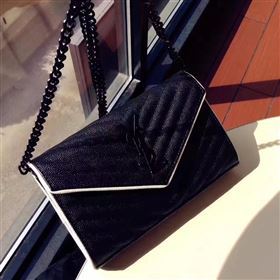 YSL new grain leather shoulder flap bag 4739