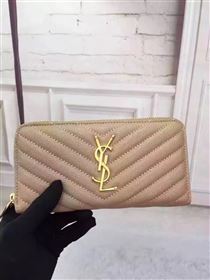 YSL grain wallet gray bag 4856