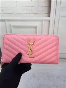 YSL zipper wallet pink bag 4858