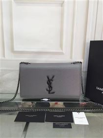 YSL caviar shoulder gray clutch bag 4864
