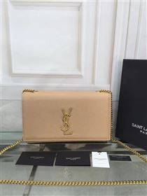 YSL caviar shoulder tan clutch bag 4866