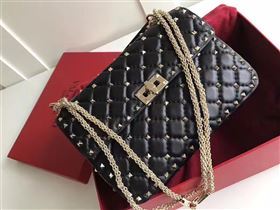 Valentino rockstud tote shoulder black 24cm bag 4876