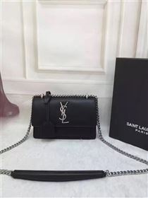 YSL smooth black shoulder sunset bag 4800