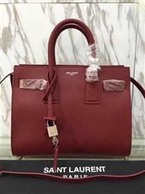 YSL large sac de jour wine silver v bag 4804