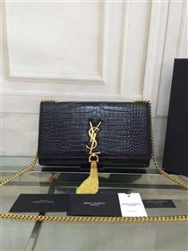 YSL black Tassel clutch shoulder bag 4809