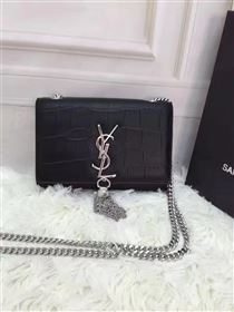 YSL black v silver mini clutch Tassel bag 4812