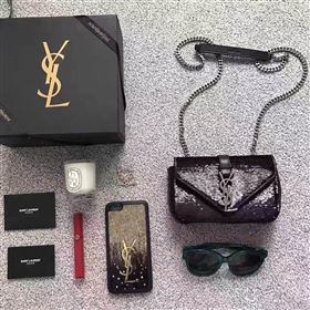 YSL small clutch black shoulder bag 4820