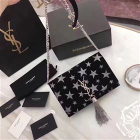 YSL new Tassel clutch tri-color bag 4825