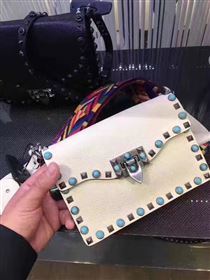 Valentino small shoulder cream flap bag 4966