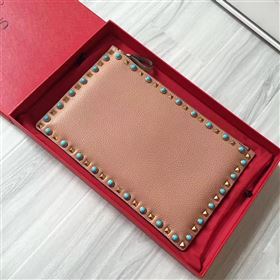 Valentino large clutch tan bag 4994