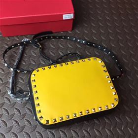 Valentino box shoulder yellow tri bag 4997