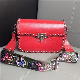 Valentino guitar rockstud red shoulder bag 4901