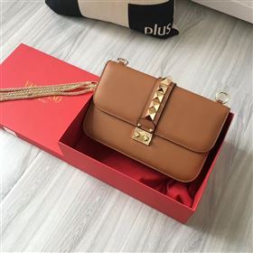 Valentino large tan chain body cross bag 4922