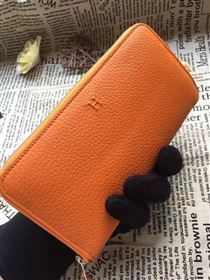 Hermes large wallet orange bag 5046
