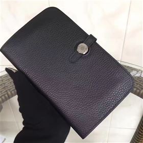 Hermes dogon black wallet bag 5088