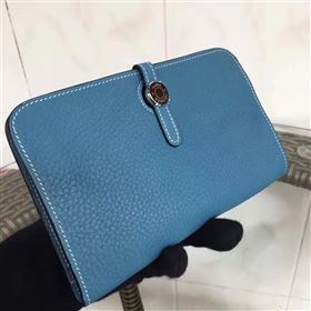 Hermes dogon wallet blue bag 5096