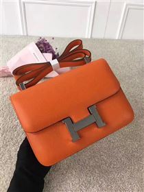 Hermes Constance top orange leather bag 5099