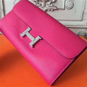 Hermes large Constance top leather wallet red bag 5029