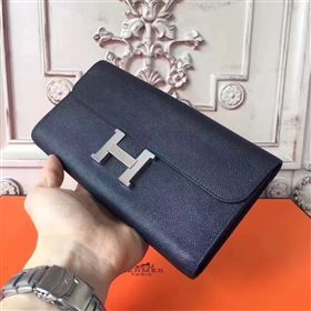 Hermes large Constance black top wallet leather bag 5032