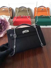 Hermes mini Epsom black Kelly bag 5153