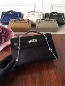 Hermes mini Chevre black Kelly bag 5161