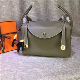 Hermes gray Lindy bag 5175