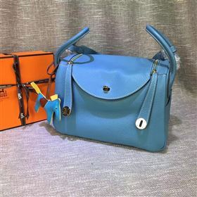 Hermes blue Lindy bag 5180