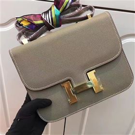 Hermes Epsom gray Constance bag 5193