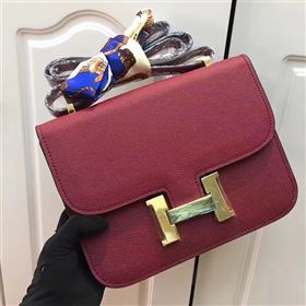 Hermes Epsom wine Constance bag 5195
