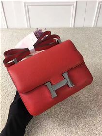 Hermes Constance top red leather bag 5100
